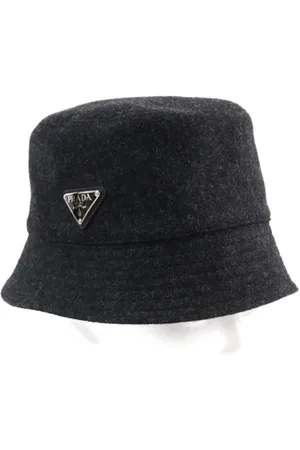 Prada Homme, Pre-owned, Gris, Taille: ONE Size Pre-owned Laine chapeaux