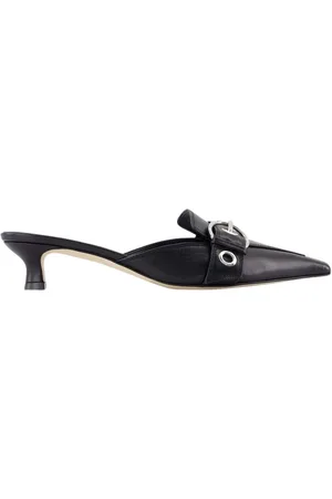 Aeyde Femme, Chaussures, Noir, Taille: 37 EU Sandales noires en cuir à bout pointu