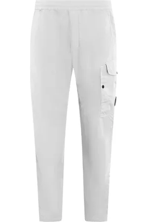C.P. Company Homme, Pantalons, Gris, Taille: S Pantalon Cargo avec Détail de Lentille Gris