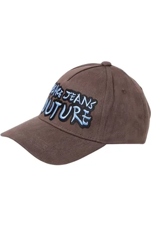 VERSACE Homme, Accessoires, Brun, Taille: ONE Size Casquette de Baseball avec Logo Brodé