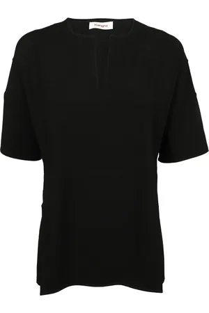 KANGRA CASHMERE Femme, Pulls, Noir, Taille: 40 FR Haut noir en viscose avec manches trois quarts