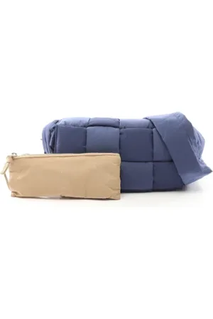 Bottega Veneta Femme, Pre-owned, Bleu, Taille: ONE Size Pre-owned Tissu sacs-ports-paule
