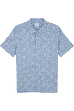 Paul Smith Homme, Chemises, Bleu, Taille: L Chemise à manches courtes en coton