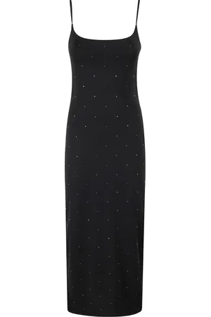 MC2 SAINT BARTH Femme, Robes, Noir, Taille: 40 FR Robe Bodycon Noire avec Strass