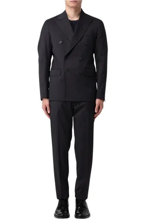 Brian Dales Homme, Costumes, Noir, Taille: S Costume Bleu Marine Ajusté