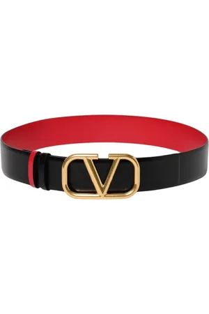 VALENTINO GARAVANI Femme, Accessoires, Noir, Taille: 90 CM Ceinture en cuir noir pour femmes