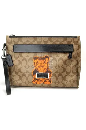 Coach Femme, Pre-owned, Brun, Taille: ONE Size Pre-owned Toile pochettes-minaudieres