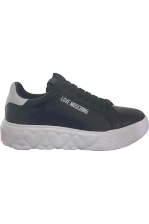 Moschino Femme, Chaussures, Noir, Taille: 36 EU Baskets Cœur Blanc