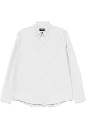A.P.C. Homme, Chemises, Blanc, Taille: XL Chemise Logo pour Homme