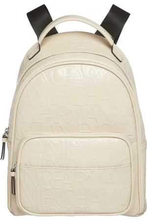 Armani Exchange Femme, Sacs, Blanc, Taille: ONE Size Sac à Dos Femme avec Impression Logo All-Over