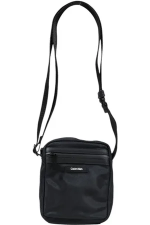 Calvin Klein Homme, Sacs, Noir, Taille: ONE Size Sac Messager en Polyester Noir Printemps/Été