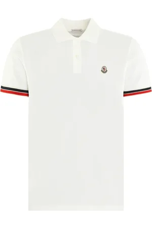 Moncler Homme, Tops, Blanc, Taille: M Polo Slim Fit Homme