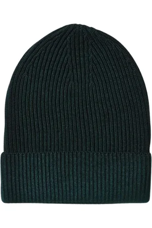 ALTEA Homme, Accessoires, Vert, Taille: ONE Size Bonnet en Laine Côtelée Vert