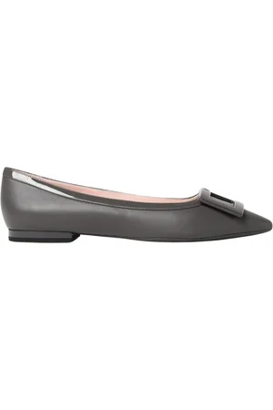 Roger Vivier Femme, Chaussures, Gris, Taille: 40 EU Elegant Pointytoe Ballet Flats
