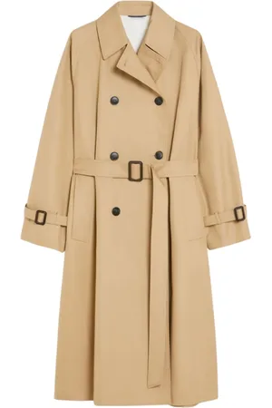 Max Mara Femme, Manteaux, , Taille: 36 FR Trench en coton imperméable réversible