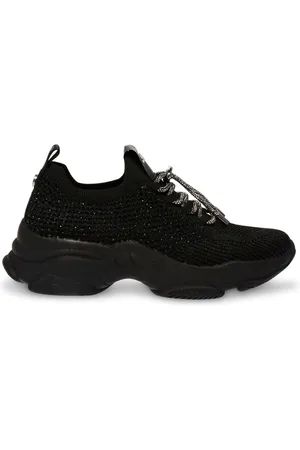 Steve Madden Femme, Chaussures, Noir, Taille: 38 EU Baskets Noires pour Homme