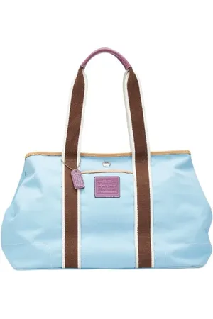 Coach Femme, Pre-owned, Bleu, Taille: ONE Size Pre-owned Cuir sacs-ports-paule
