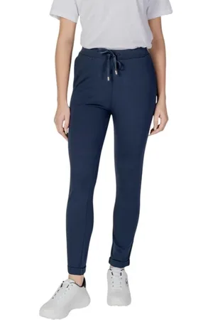 Liu Jo Femme, Pantalons, Bleu, Taille: 38 FR Pantalon Cigarette Bleu pour Femmes