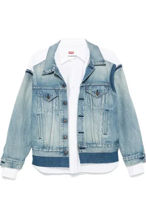 JUNYA WATANABE Femme, Vestes, Bleu, Taille: 38 FR Veste Femme Indigo Blanc