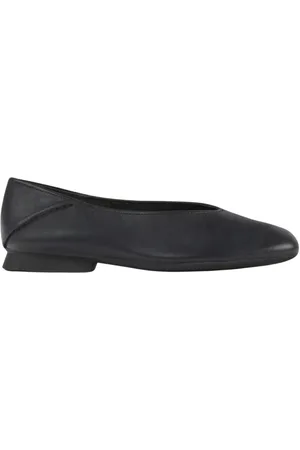 Camper Femme, Chaussures, Noir, Taille: 39 EU Ballerines Plates en Cuir Noir
