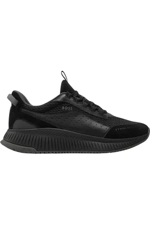 HUGO BOSS Homme, Chaussures, Noir, Taille: 40 EU Baskets hybrides noires avec semelle en caoutchouc EVA