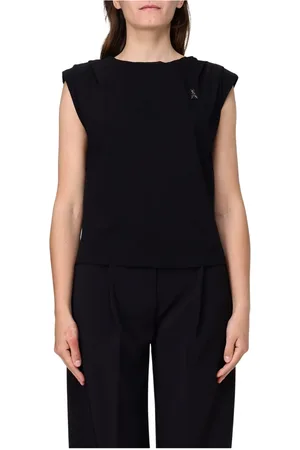 Patrizia Pepe Femme, Tops, Noir, Taille: 42 FR Haut Élégant pour Tendance