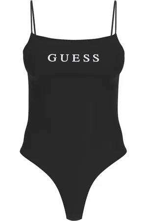 Guess Femme, Maillots de bain, Noir, Taille: 42 FR Nouveau Carrie Body Noir Coton Modal