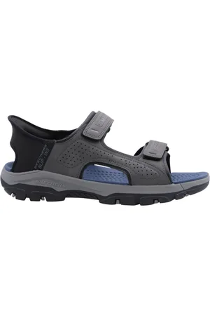 Skechers Homme, Chaussures, Gris, Taille: 46 EU Sandalette Élégante avec Design Vislijn
