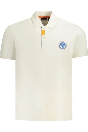 Napapijri Homme, Tops, Blanc, Taille: S Polo Homme en Coton Blanc