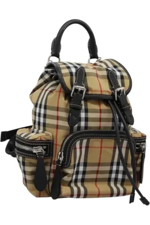 Burberry Femme, Pre-owned, , Taille: ONE Size Pre-owned Toile sacs-dos