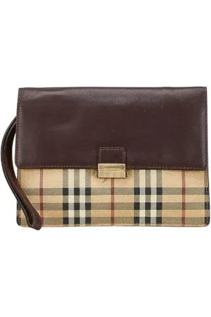 Burberry Femme, Pre-owned, , Taille: ONE Size Pre-owned Cuir pochettes-minaudieres