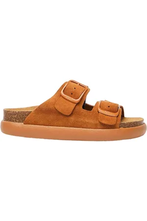 Scholl Femme, Chaussures, Brun, Taille: 40 EU Sandale Chunky en daim avec brides ajustables