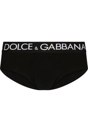 Dolce & Gabbana Homme, Sous-vêtements, Noir, Taille: S Slip en Coton Noir