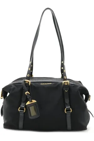 Prada Femme, Pre-owned, Noir, Taille: ONE Size Pre-owned Cuir sacs-prada