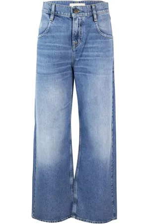 Cycle Femme, Jeans, Bleu, Taille: W27 Jean Large Jambe Bleu