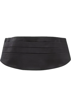 Dolce & Gabbana Femme, Accessoires, Noir, Taille: S Ceinture Cummerbund en Soie Noire