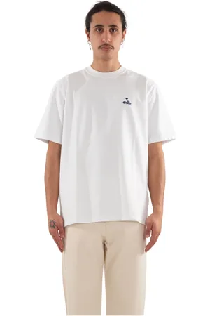 Arte Antwerp Homme, Tops, Blanc, Taille: L T-shirt Blanc Heart Logo Embro