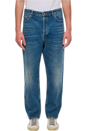 Golden Goose Homme, Jeans, Bleu, Taille: W34 Jean Droit Bleu Classique