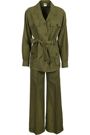 Aspesi Femme, Combinaisons et Ensembles, Vert, Taille: 36 FR Tenue verte militaire