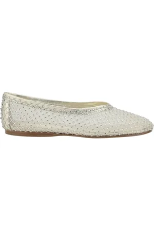 FORTE FORTE Femme, Chaussures, Gris, Taille: 36 EU Ballerines en maille de cristal grises