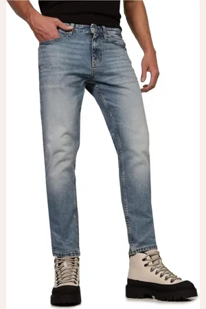Tommy Hilfiger Homme, Jeans, Bleu, Taille: W30 L32 Jean Slim Fit avec Détail Logo