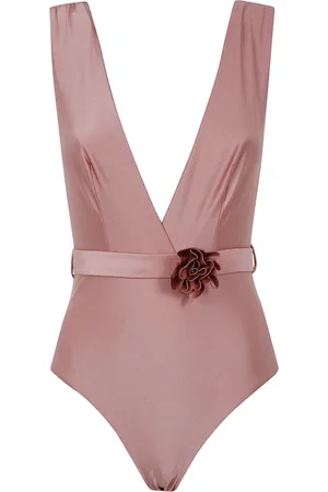 ZIMMERMANN Femme, Maillots de bain, Rose, Taille: 40 FR Robe Plongeante Florale