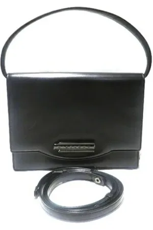 Givenchy Femme, Pre-owned, Noir, Taille: ONE Size Pre-owned Cuir sacs-main