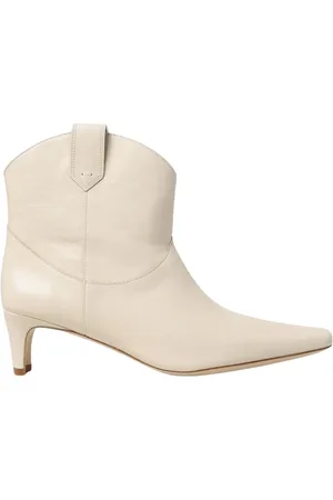 Staud Femme, Chaussures, , Taille: 37 EU Bottes Cheville Élégantes Crème