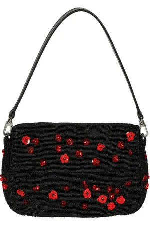 Staud Femme, Sacs, Rouge, Taille: ONE Size Sac à bandoulière avec motif Timmy et perles