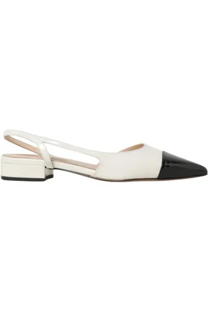 ANNA F. Femme, Chaussures, Blanc, Taille: 36 EU Escarpins Slingback Blanc Élégance Confort