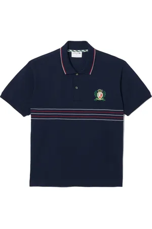 Lacoste Homme, Tops, Bleu, Taille: S Polo à Blason Brodé