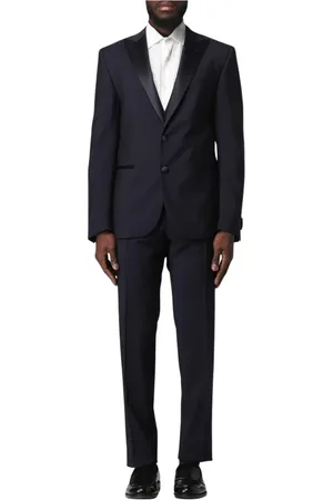 corneliani Homme, Costumes, Bleu, Taille: 2XL Costume Bleu Deux Pièces Style Classique