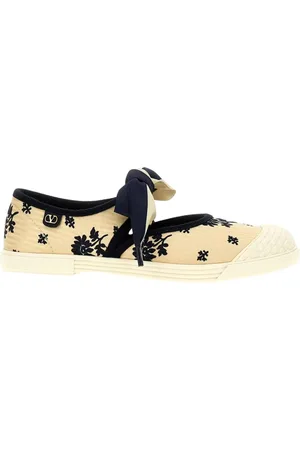 VALENTINO GARAVANI Femme, Chaussures, Multicolore, Taille: 36 EU Imprimé Floral Baskets