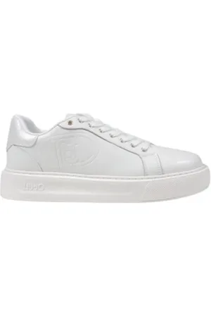 Liu Jo Femme, Chaussures, Blanc, Taille: 37 EU Baskets en cuir avec excellente adhérence